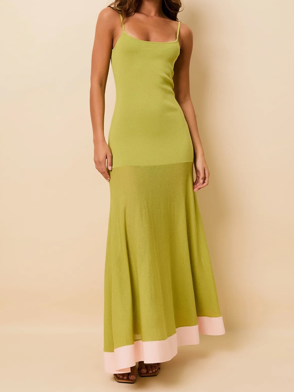 Solid & Striped Tess Dress Guava / Sandbar Size S